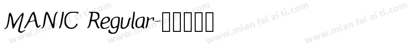 MANIC Regular字体转换